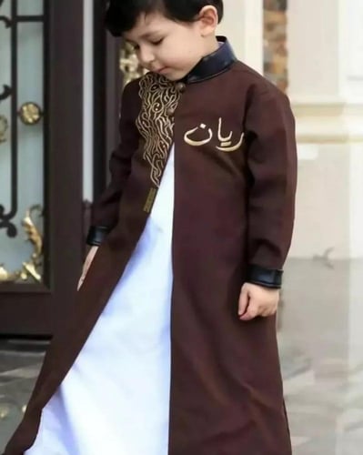 دقلة ولادي مطرز لون بني