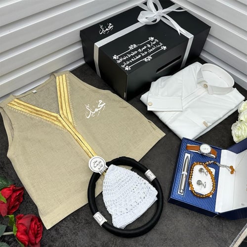 بوكسات ولادي ثوب وسديري هدايا العيد للاطفال مطرز ب...