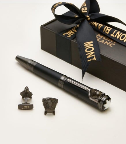 طقم قلم وكبك مونت بلانك