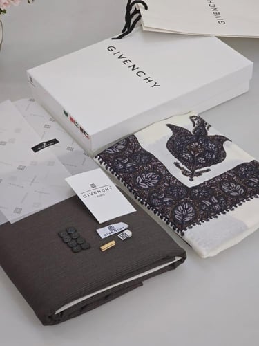 طقم قماش جفنشي مع شماغ كشميري