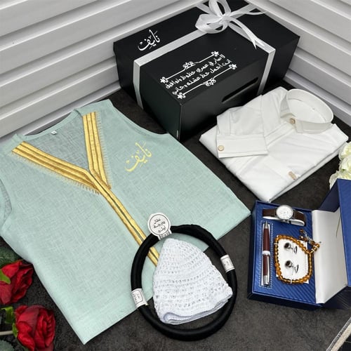 بوكسات ولادي ثوب وسديري هدايا العيد للاطفال مطرز ب...