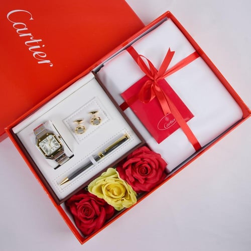 قماش كارتير وطقم ساعة مع ملحقات مجانية