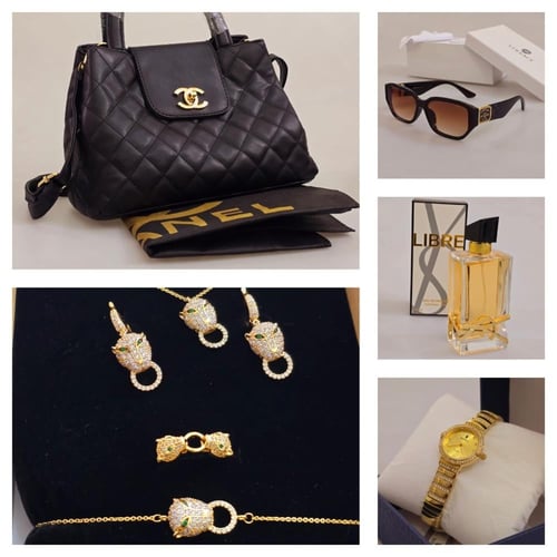 طقم نسائي هدية العيد مع عطر وتغليف مجانا