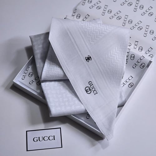 غترة قوتشي (GUCCI) - البيضاء الفاخرة (إصدار 2026)