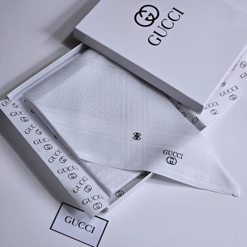 غترة قوتشي (GUCCI) - البيضاء الفاخرة (إصدار 2026)