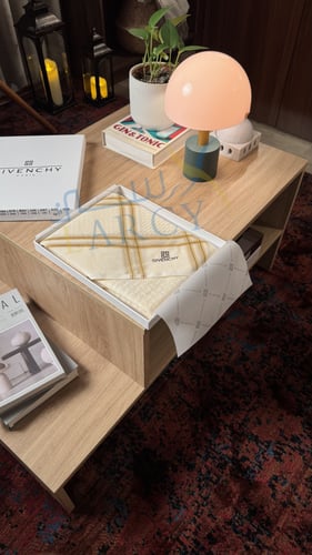 شماغ جفنشي سكري مخطط ذهبي الهبه ٢٠٢٦