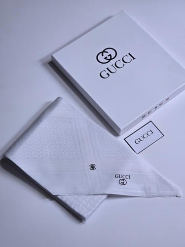 غترة قوتشي (GUCCI) - البيضاء الفاخرة (إصدار 2026)