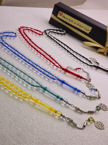 سبح بكلايت ملونه مع تغليف