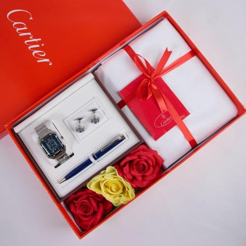 قماش كارتير وطقم ساعة مع ملحقات مجانية