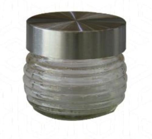 عبوة زجاجية نصف ك مخططة