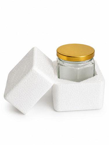 A quarter kilogram package with a cork