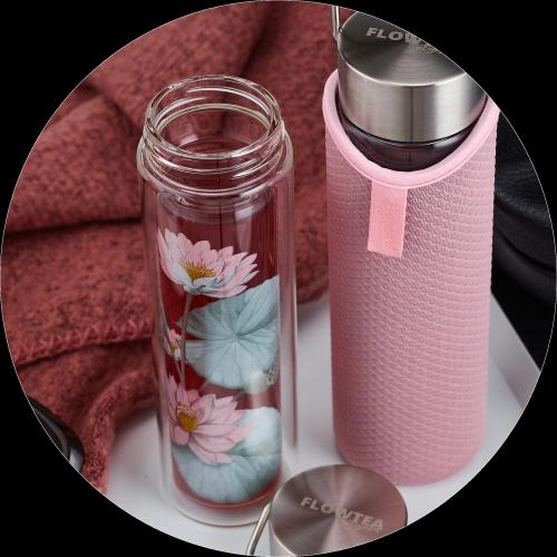 فلوتي باداما حافظة حرارة من الزجاج المزدوج 400 مل...