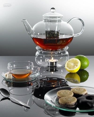 قاعدة أبريق شاي زجاجي من فيرونا - ألماني