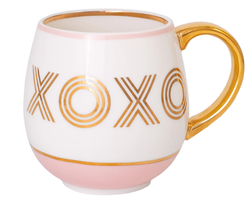 كوب من الخزف الصيني الفاخر 450 مل بصندوق هدية XOXO