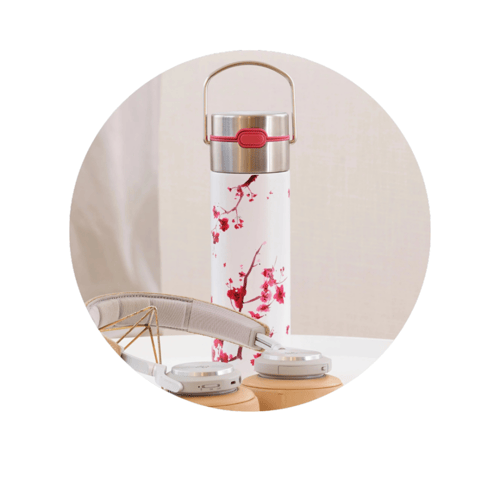 ليزي براعم الكرز حافظة حرارة من السالتس ستيل المزد...