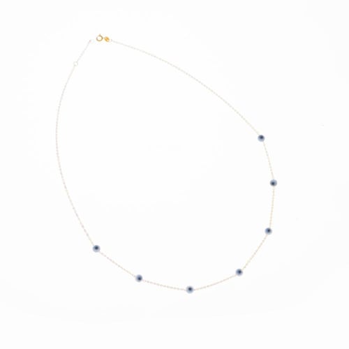 عقد شوكر ذهب صافي بتصميم العين