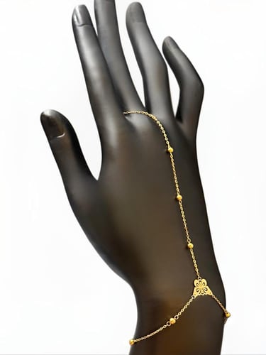 كف يد ذهب بتصميم ناعم