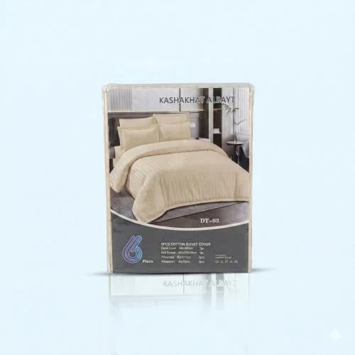 Beige quilt filling (260x240cm) pillow house (75x5...