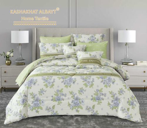 مفرش مشجر قطن 100%