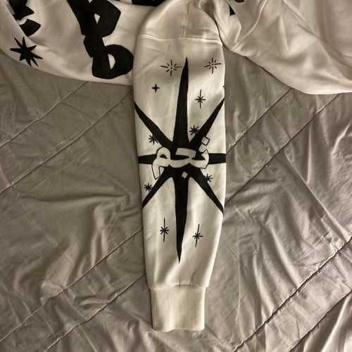I AM STAR HOODIE - white