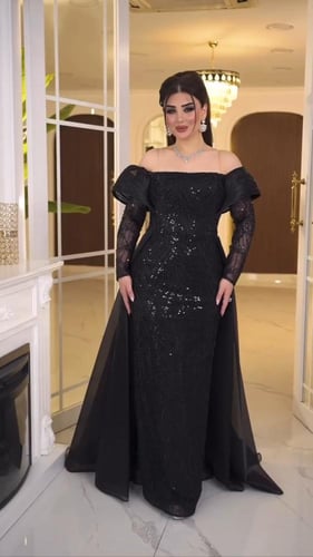 فستان تفته وقماش سهره ترتر