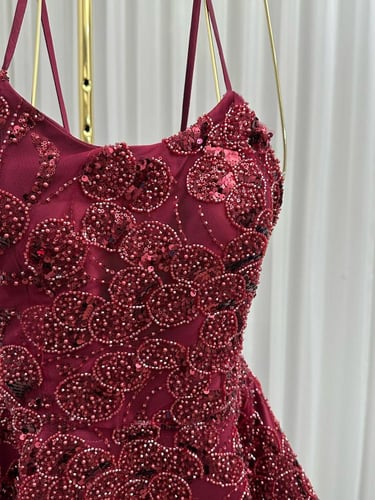 فستان سهره ميكادو المزين بالتطريز الراقي