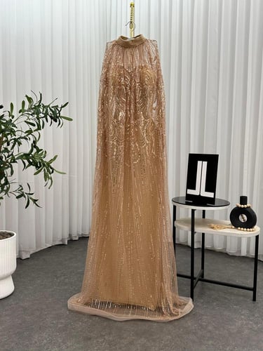 فستان سهره كلفه مطرزه بطانه استرتش