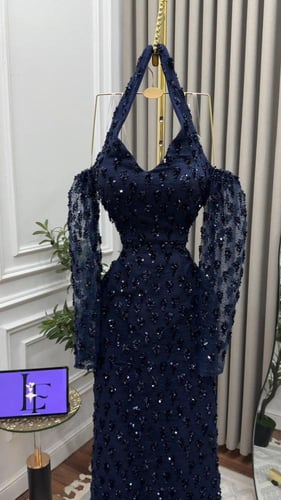 فستان سهره كلفه ترتر مطرزه