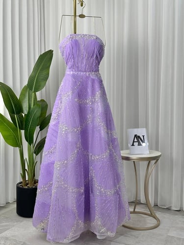 فستان سهره دبل كلوش مطرز