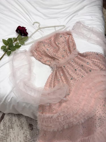 فستان سهره تل مطرز