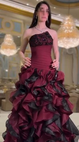 فستان سهره فخم اورجنزا لمعه واورجنزاء ساده بطانه ت...