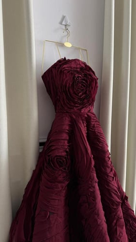 فستان سهره مورد ثلاثه الوان مميزه