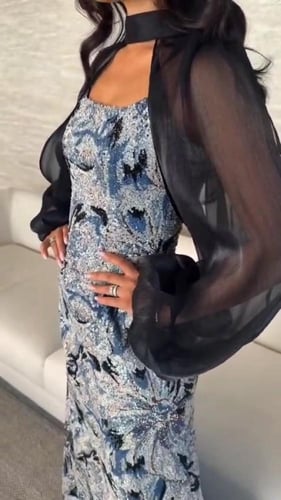 فستان سهره شك كاملا وجاكيت جازار ناعم