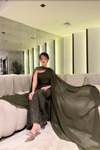 فستان سهره شيفون جورجيت وخامه سهره خرز