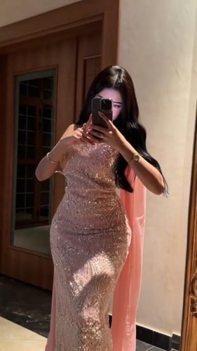 فستان سهره كلفه خرز بطانه باربي