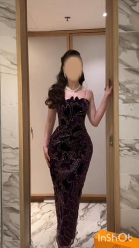 فستان سهره المزين بالكلفه المطرزه بطانه باربي شال...