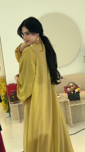 جلابيه جورجيت المزينه بالتطريز اليدوي الفخم