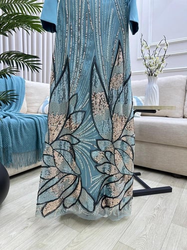 فستان سهره تفته المزين بالكلفه الشك