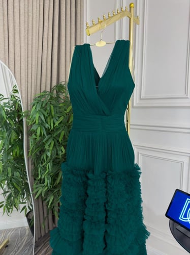 فستان تل كراميش دبل كلوش صدر لف