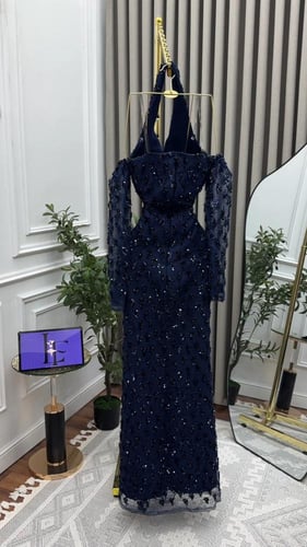 فستان سهره كلفه ترتر مطرزه