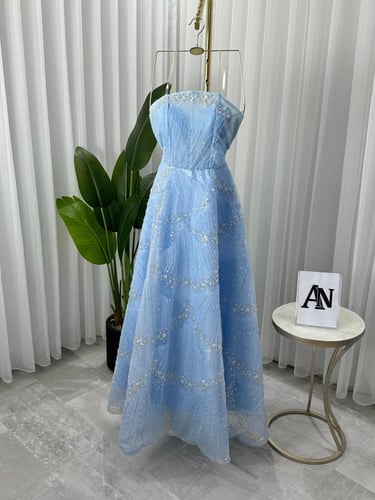 فستان سهره دبل كلوش مطرز