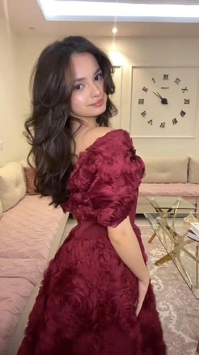 فستان سهره فخم مميز صدر باربي وكلفه ورود الجوري