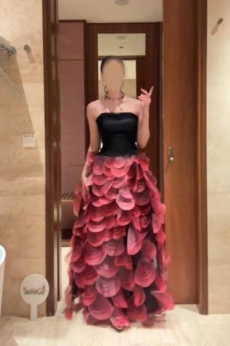 فستان سهره فخم مورد