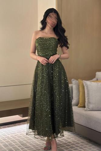 فستان سهره المزين بكلفه سهره مبطن تفته