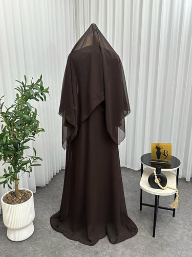 جلابيه سهره باربي وشيفون جورجيت المزينه بالتطريز ا...