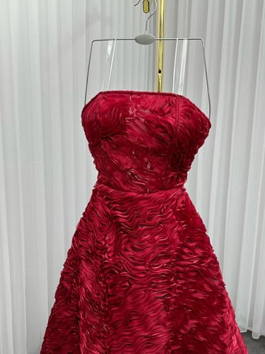 فستان سهره فخم الخامه جازار مكسر لمعه