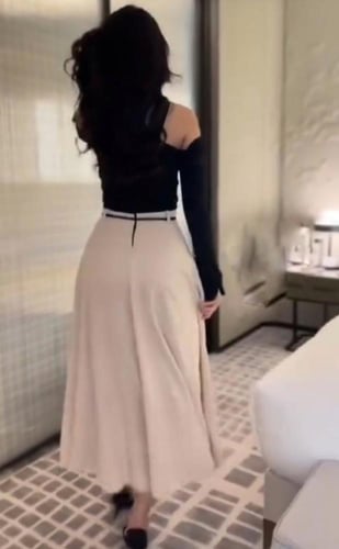 فستان تفته حرير نعومي