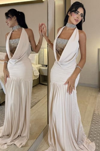 فستان سهره باربي المزين بالتطريز