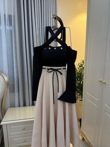 فستان تفته حرير نعومي