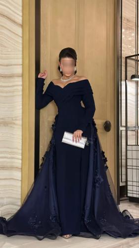 فستان سهره باربي وتفته سلا المزين بالورود